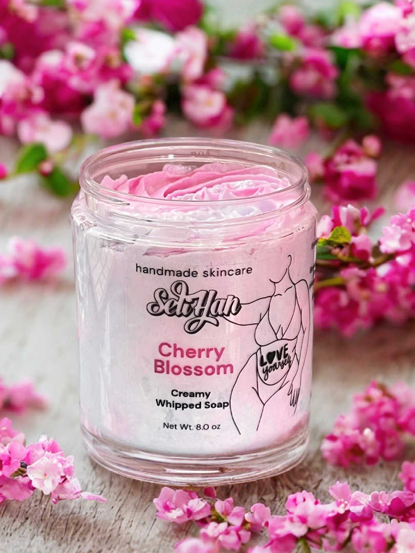 Cherry Blossom Whipped Soap - Seli Han Skincare 