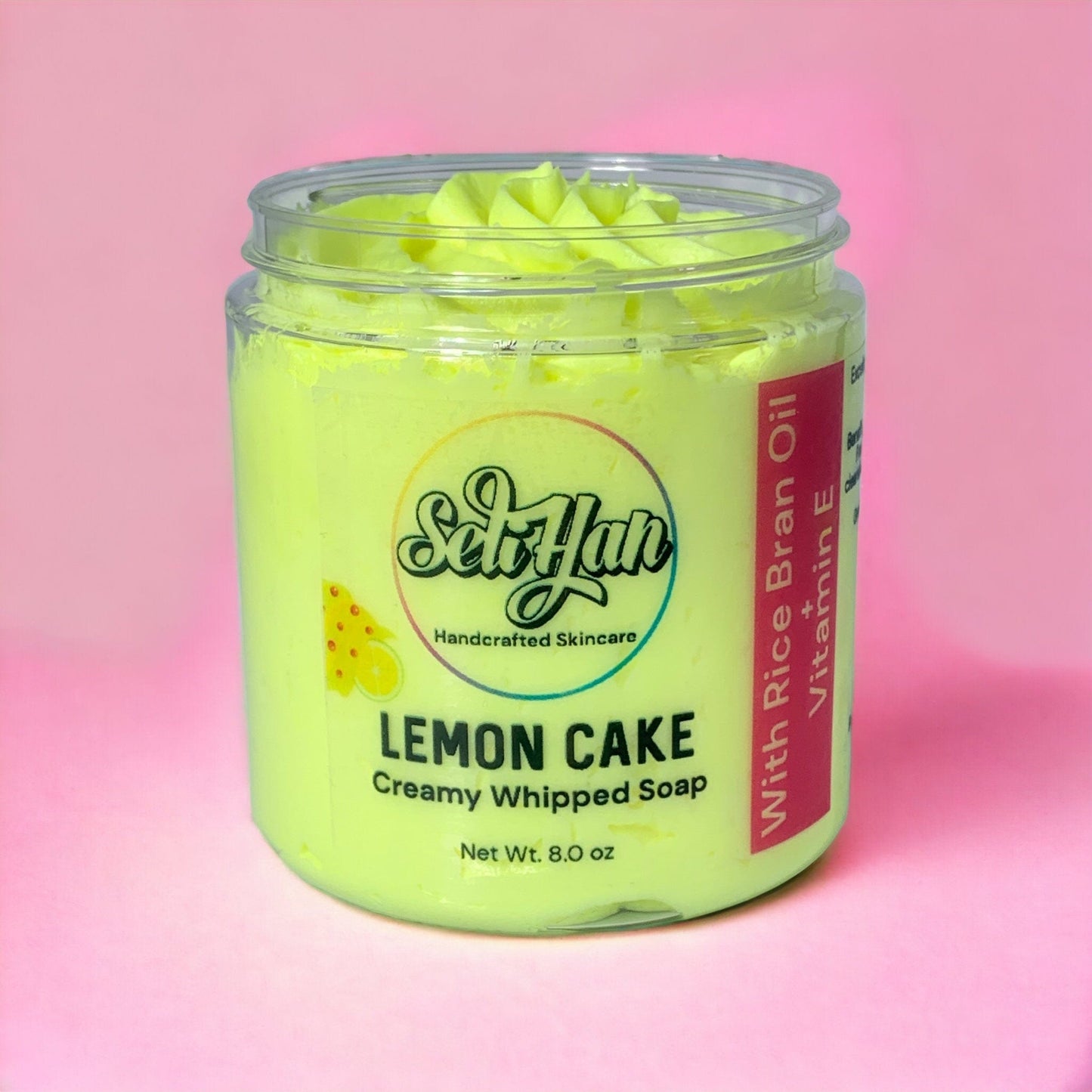 Lemon Cake Whipped Soap - Seli Han Skincare 