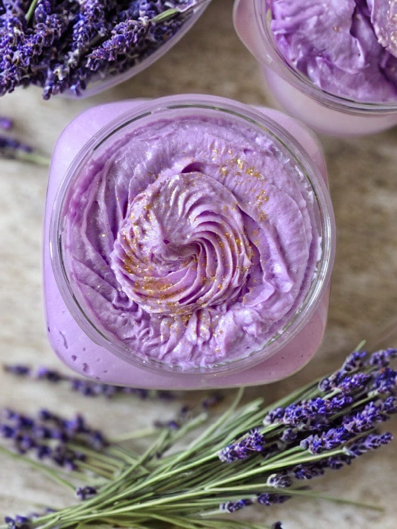 Lavender Champagne Foaming Body Scrub - Seli Han Skincare 