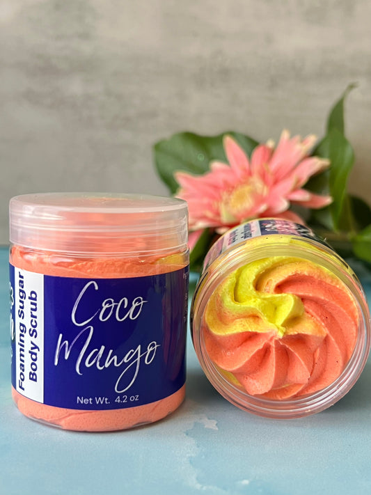 Mango Coconut Foaming Body Sugar Scrub
