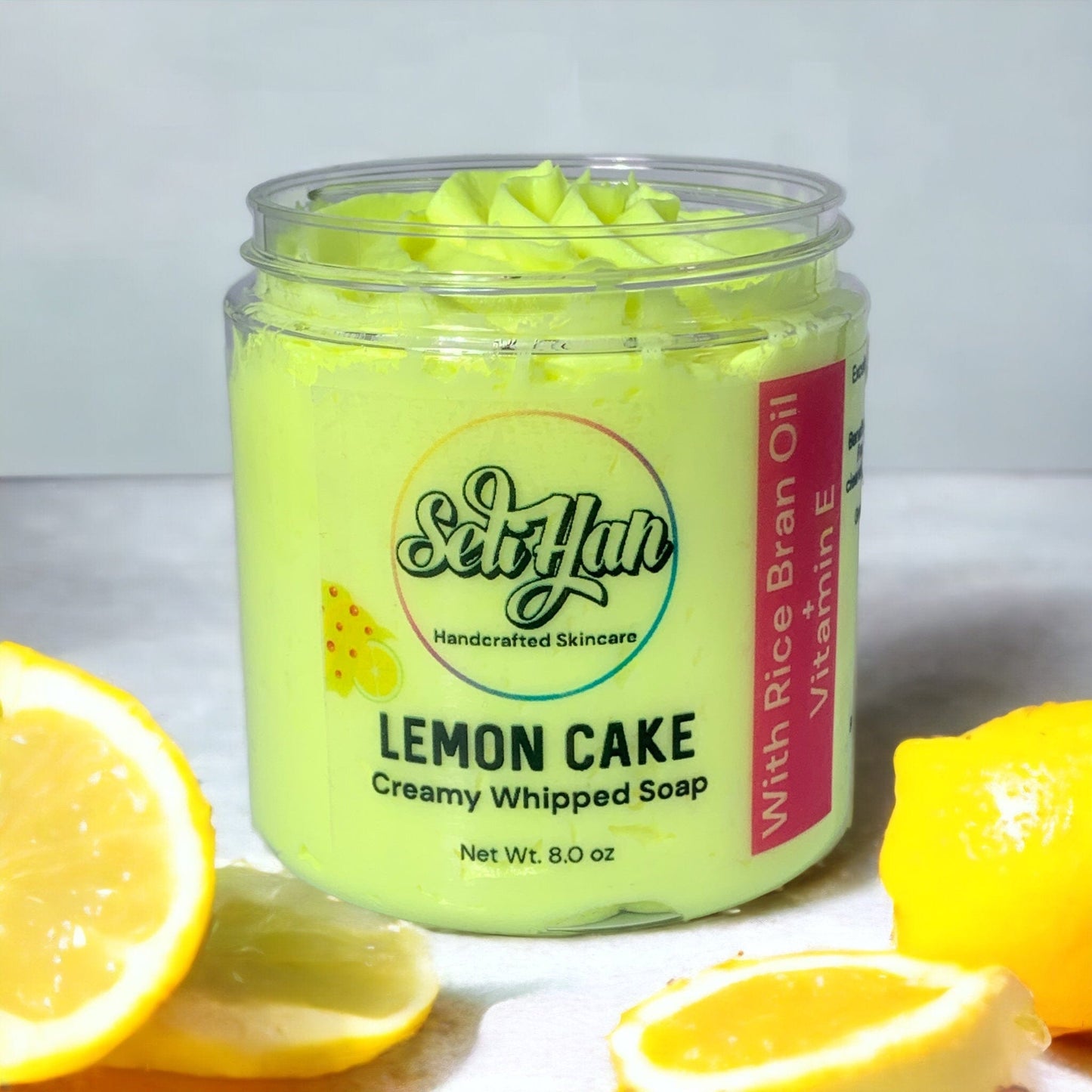 Lemon Cake Whipped Soap - Seli Han Skincare 