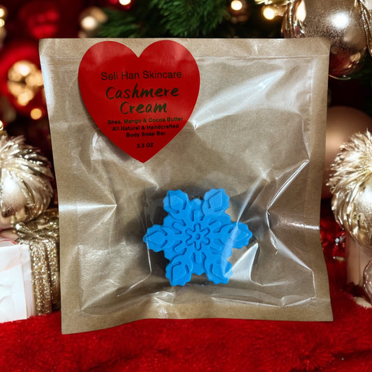 Cashmere Cream Snowflake Soap Bar