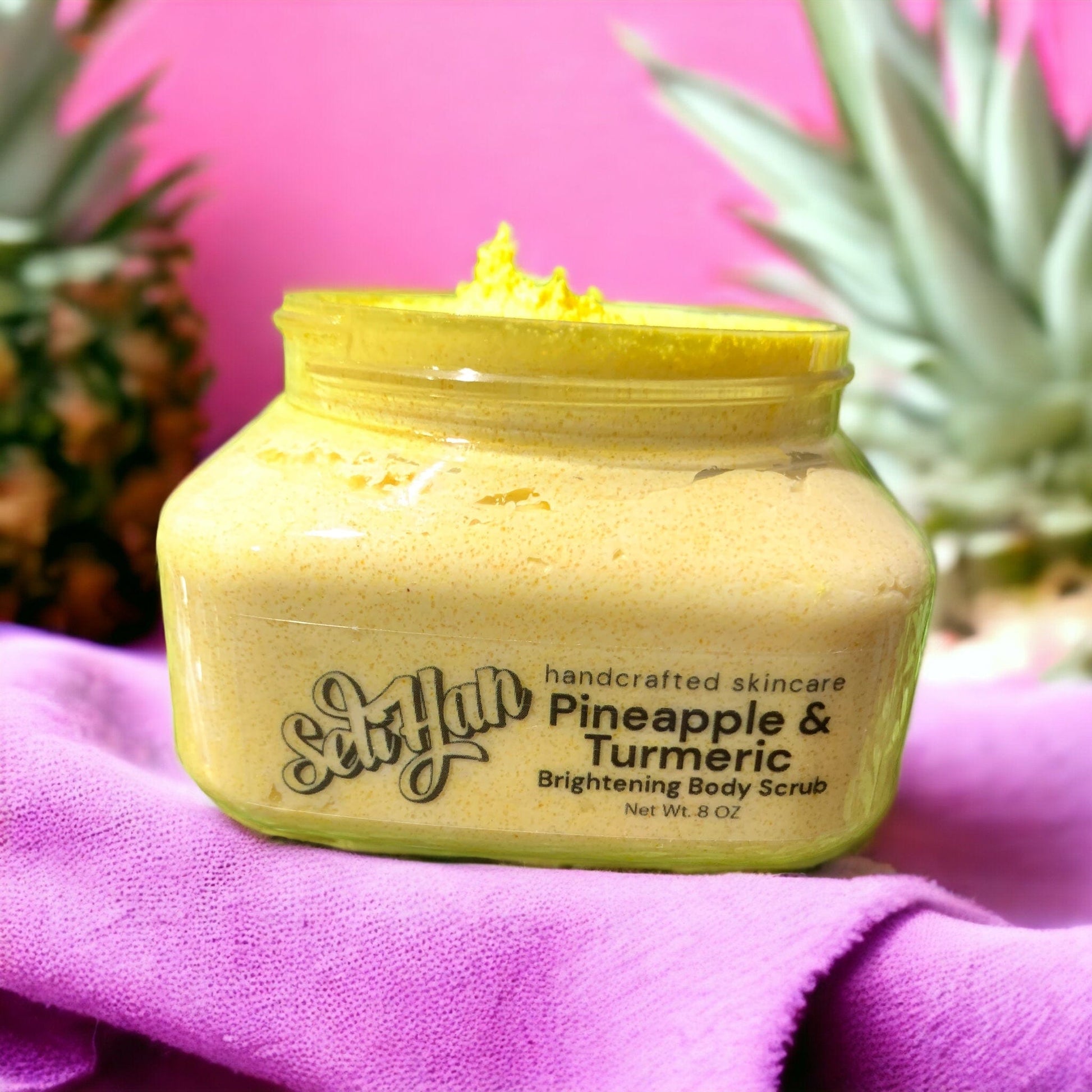 Turmeric Pineapple Foaming Body Scrub - Seli Han Skincare 